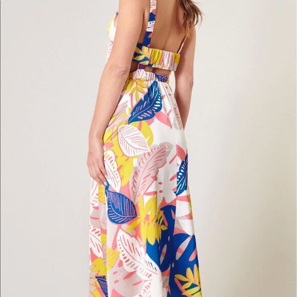 Tropical Print Midi Dress - Picture 6 of 10